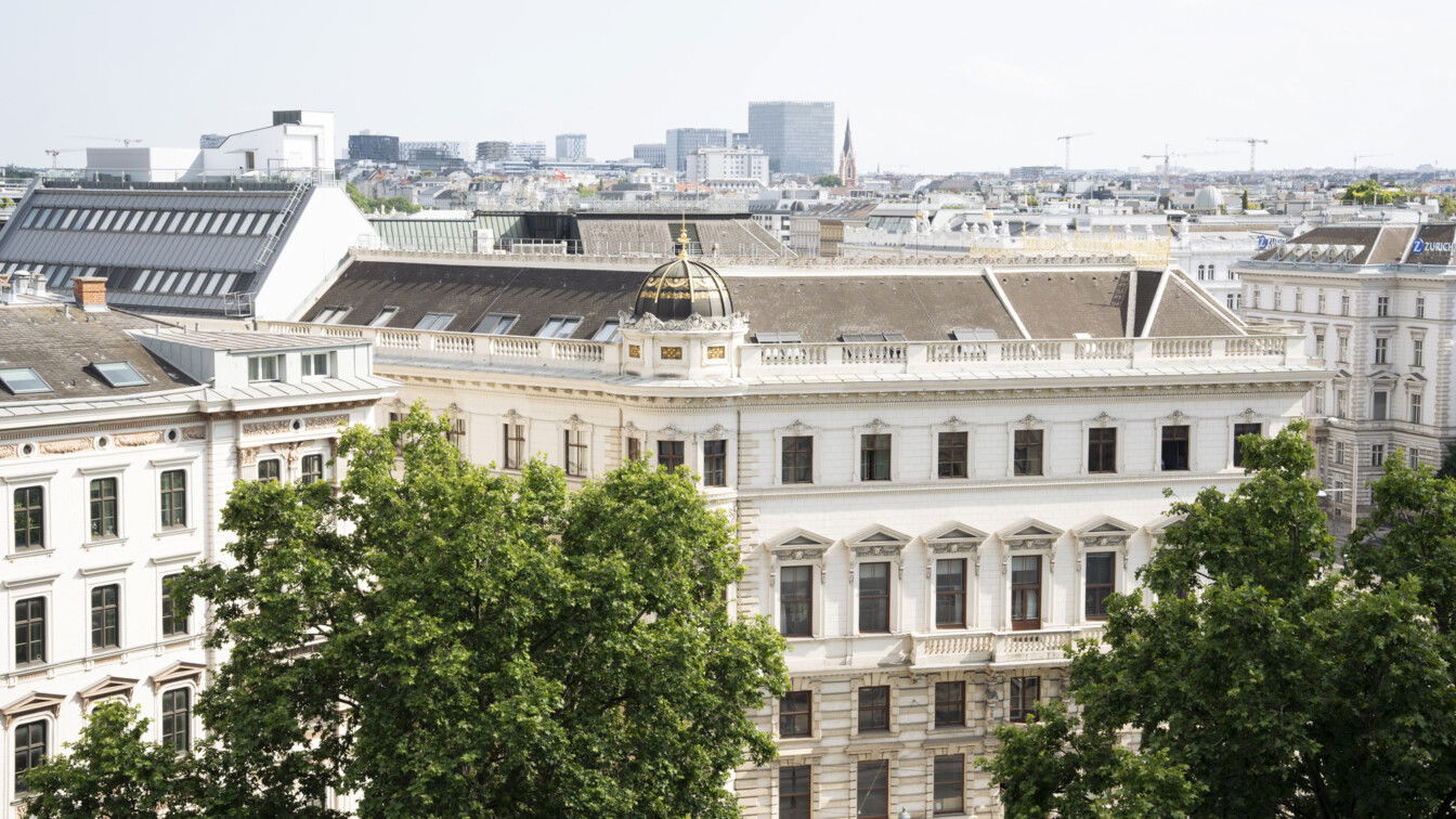 Ausblick von der Dachterrasse vom Cucina Limon | (c) Christina Egger | 1000things Ausblick vom Grand Ferdinand auf Wien