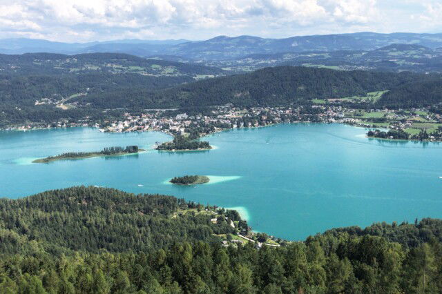 Blick auf den Wörthersee in Kärnten