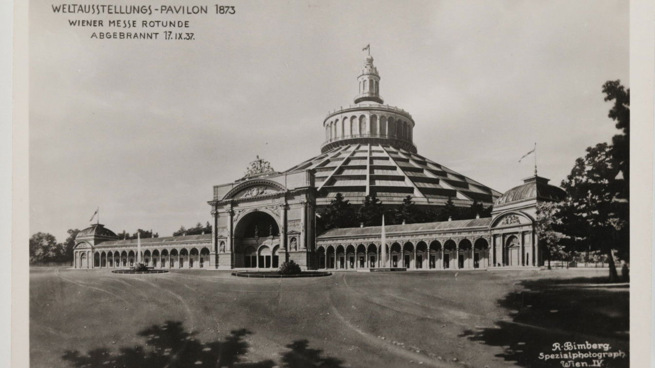 Die Prater Rotunde zur Zeit der Weltausstellung 1873 (c) Wien Museum, Inventarnummer HMW 205344 Verschwundene Orte Wien