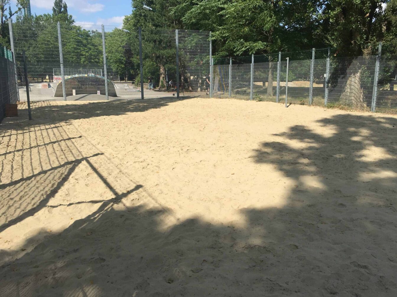 Kostenloses Beachvolleyball-Feld im Wiener Prater, 1020