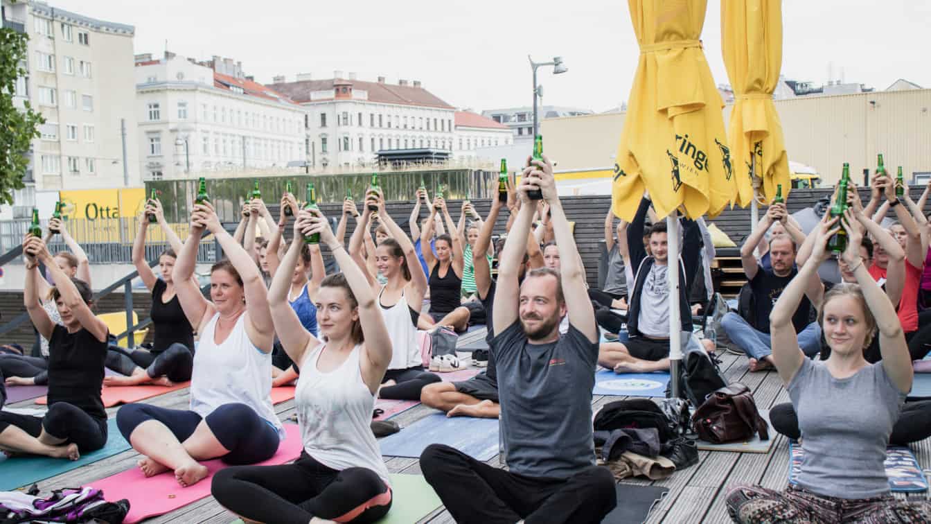 (c) Ottakringer Brauerei Bieryoga in der Ottakringer Brauerei
