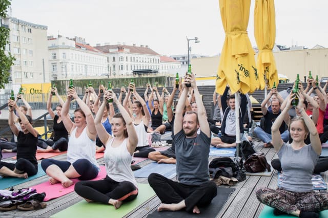 (c) Ottakringer Brauerei Bieryoga in der Ottakringer Brauerei