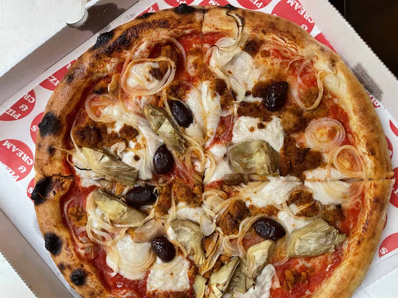 Pizzis and Cream vegane Pizza