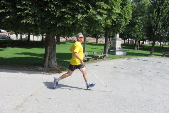 Laufgruppe für blinde und sehschwache Menschen (c) Hilfsgemeinschaft der Blinden und Sehschwachen Österreichs