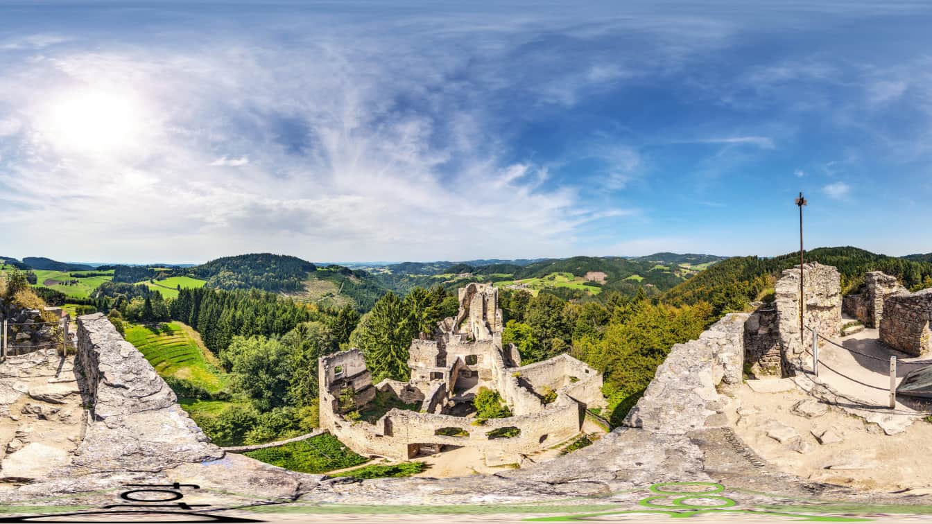 Die Ruine Prandegg in Oberösterreich (c) OÖ Tourismus | Steininger Die Ruine Prandegg in Oberösterreich (c) OÖ Tourismus | Steininger