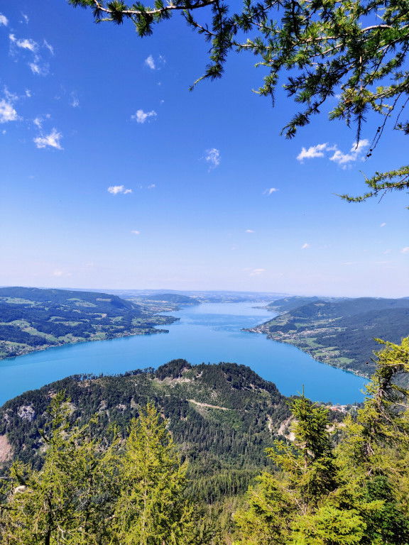Atterseeblick Wanderung Aussicht Attersee