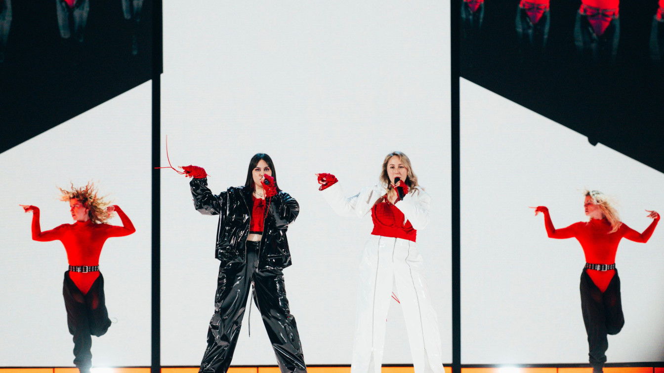 (c) Sarah Louise Bennet | Eurovision.tv Teya und Salena für Österreich beim Eurovision Song Contest 2023 in Liverpool
