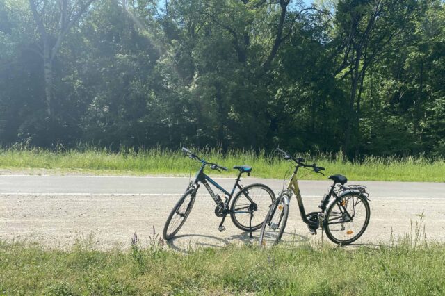 Zwei Räder am Donauradweg, auf einer Fahrradtour durchs Burgenland und Niederösterreich