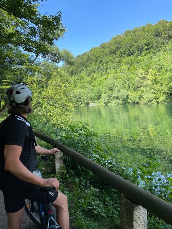 Radfahren entlang der Traun