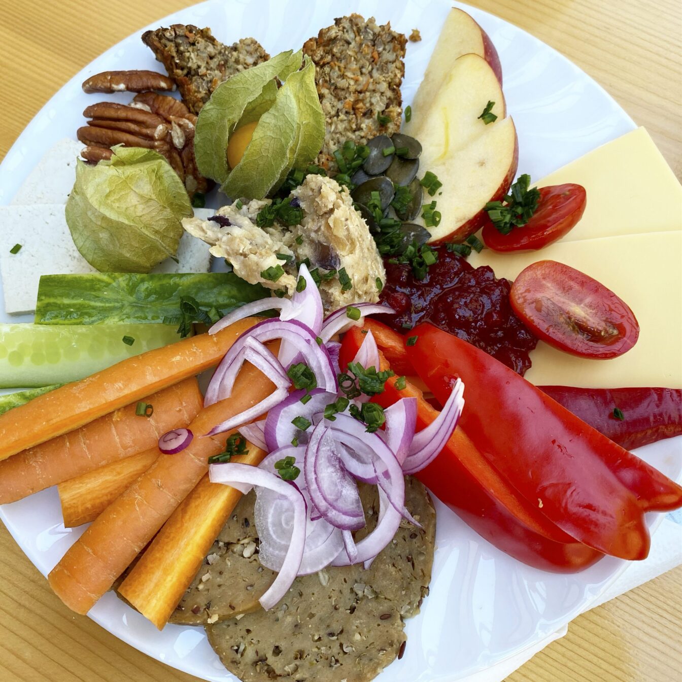 Essen veganer Heuriger am Wagram