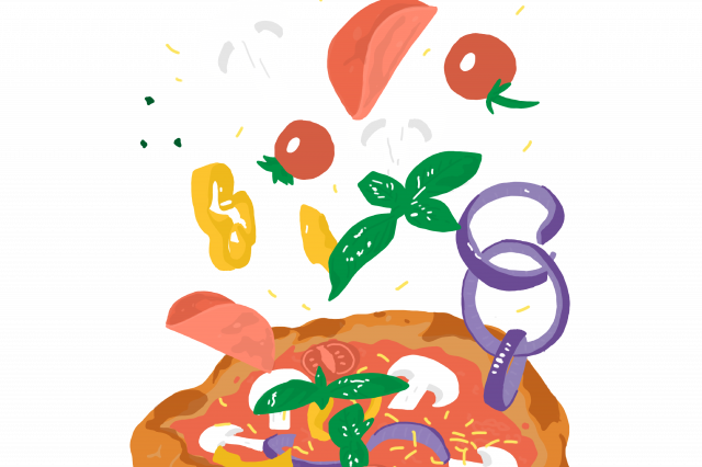 Illu Kulinarik Pizza