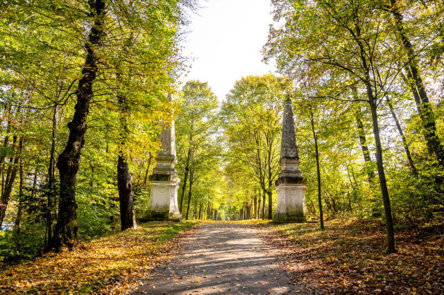 herbstliche Stimmung im Schwarzenbergpark in Wien
