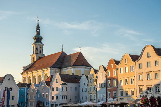 Häuserkulisse in Schärding