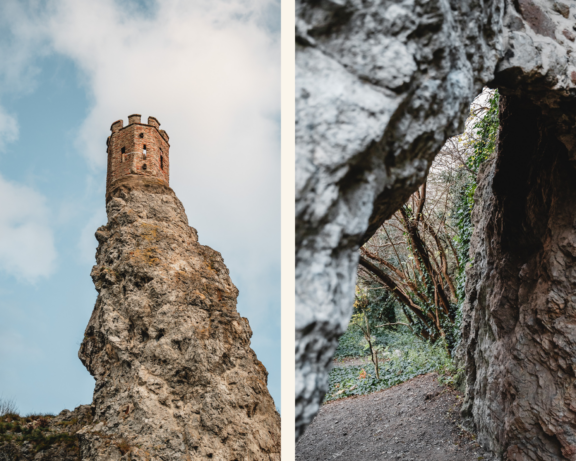 Die Burg Theben bei Bratislava.