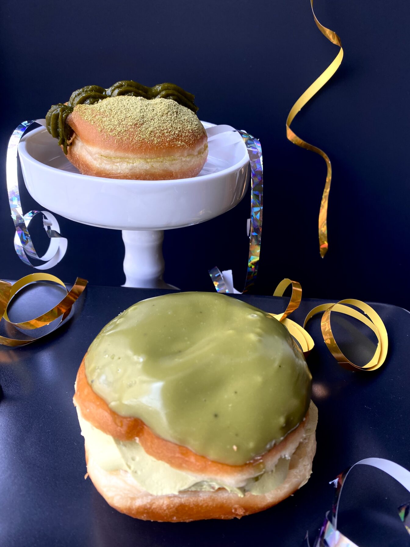 Matcha-Krapfen Cha No Ma Teehaus