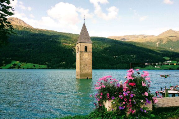 Reschensee in Südtirol