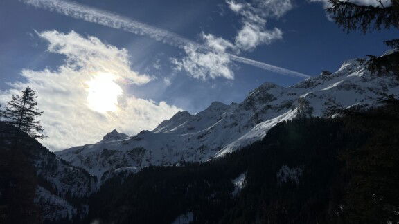 Blick auf Gipfel des Nationalpark Hohe Tauern