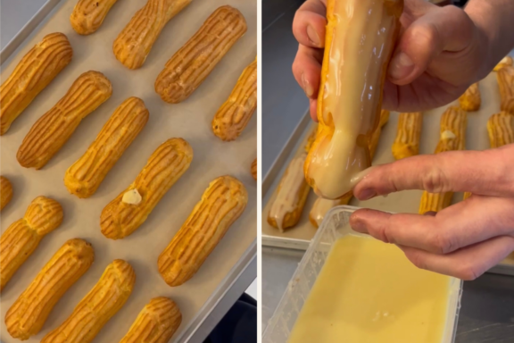 Verzieren von Eclairs im M PASSIONE Salzburg