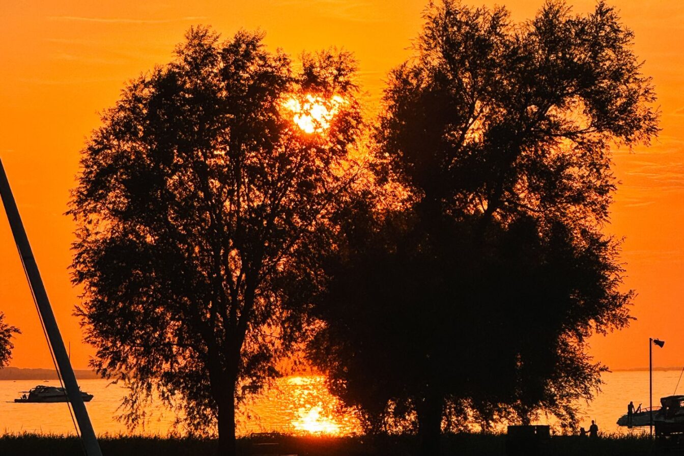 Sonnenuntergang Höchst, Bodensee