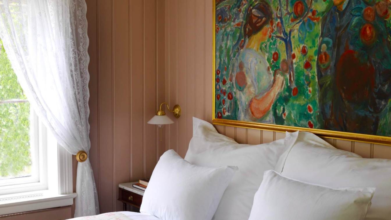 (c) Ramme Fjordhotell | Hensley Bett im Ramme bei Oslo