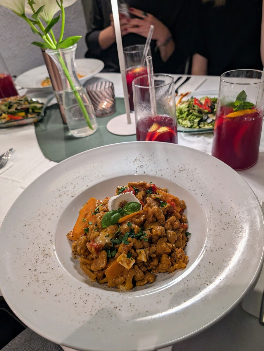 Spätzle im Restaurant Pia's Wohlleben in Wien