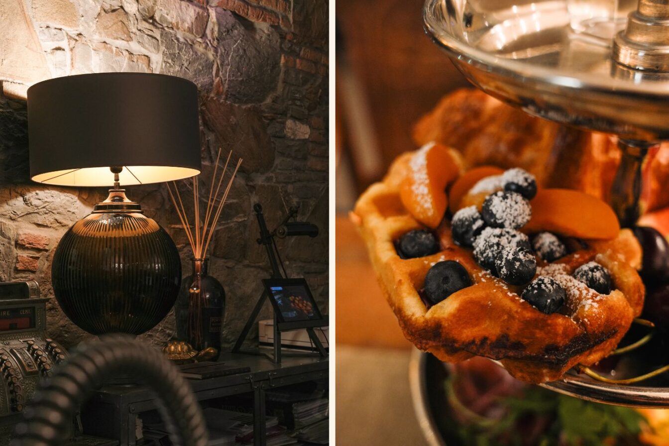 Im Forvm Boutique Hotel in Triest gibt es Frühstück für 15 Euro und schönes Ambiente mit Naturstein.