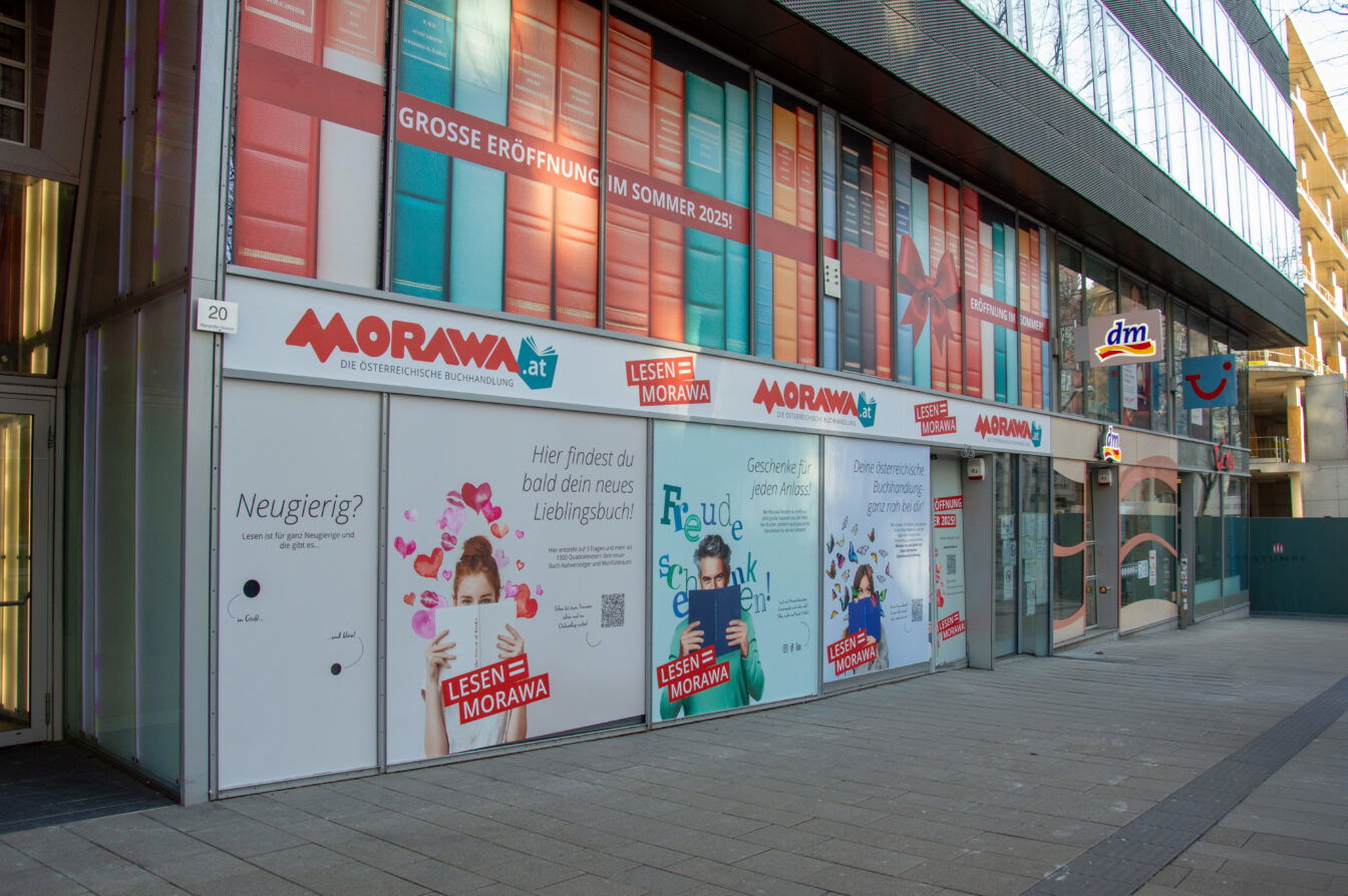 Der neue Morawa-Store von außen.