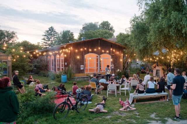 Outdoor-Veranstaltung beim Salettl im 22. Bezirk in Wien