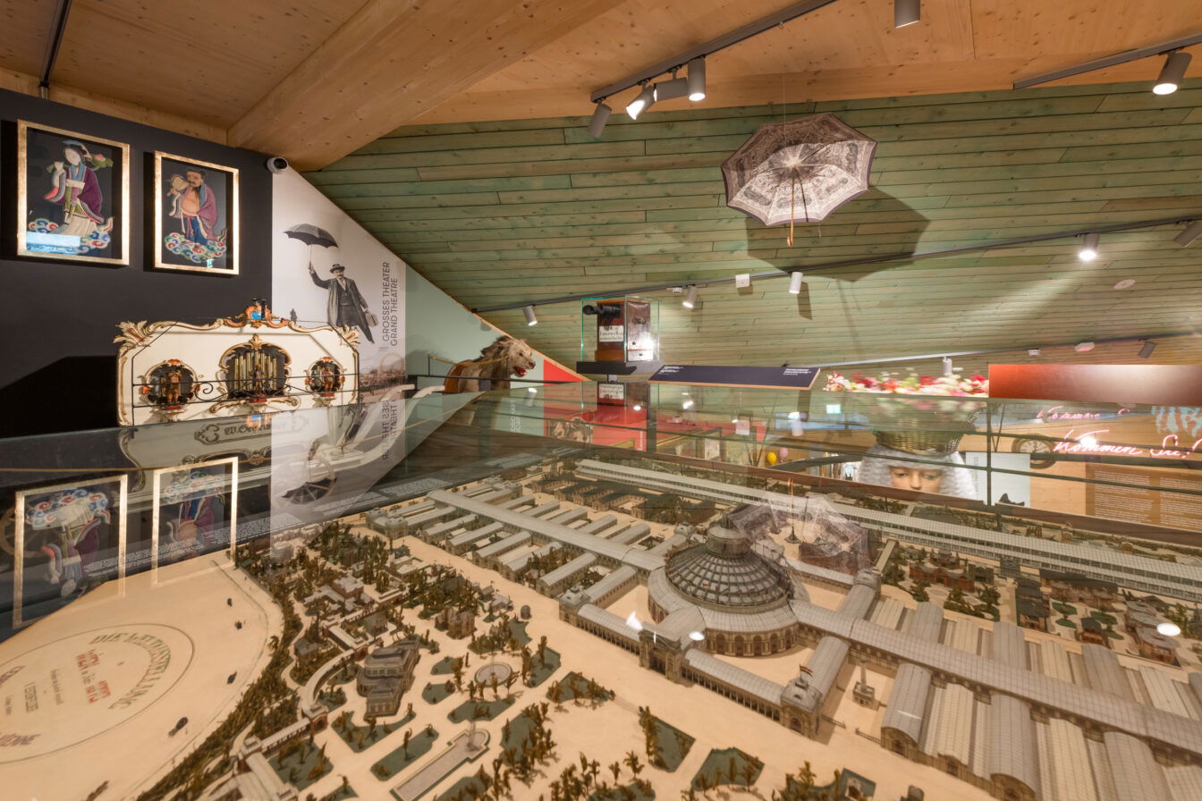 Ausstellungsansicht des Pratermuseums