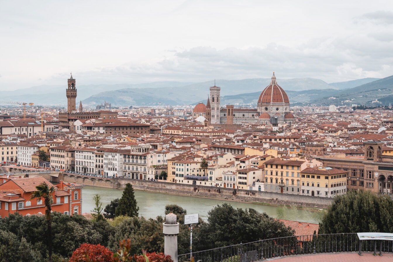 Der Blick auf Florenz vom Piazzale Michelangelo.