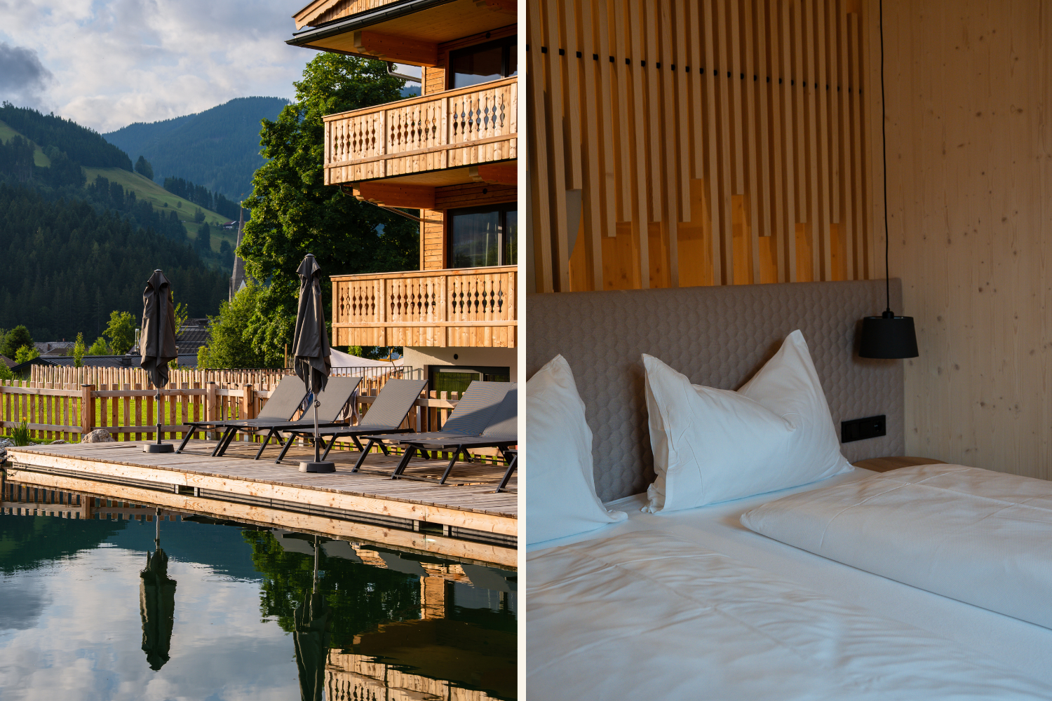Das Mariengut Natur-Aparthotel in Wagrain-Kleinarl. Ansicht innen und außen