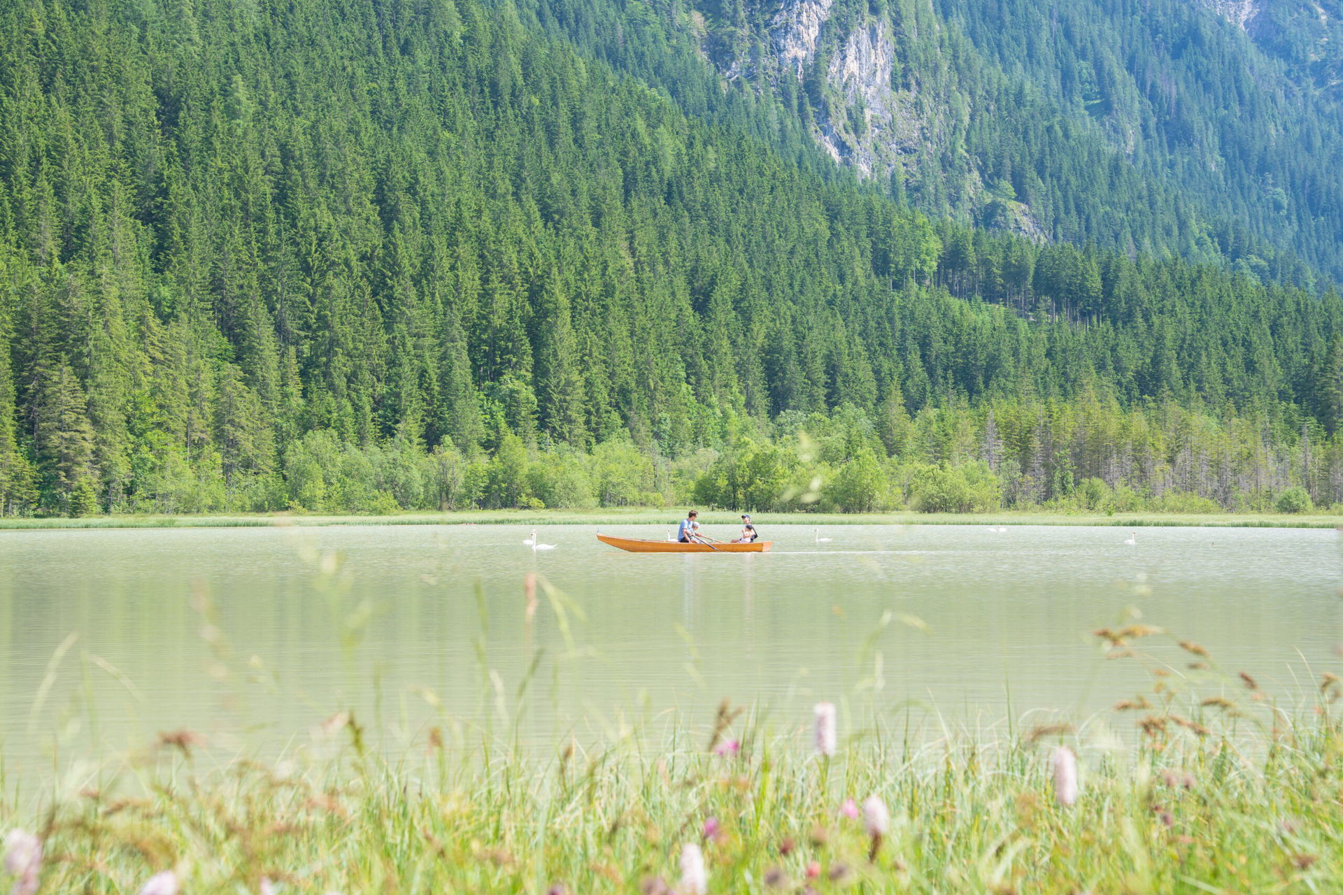 Bootfahren am Jägersee in Wagrain-Kleinarl