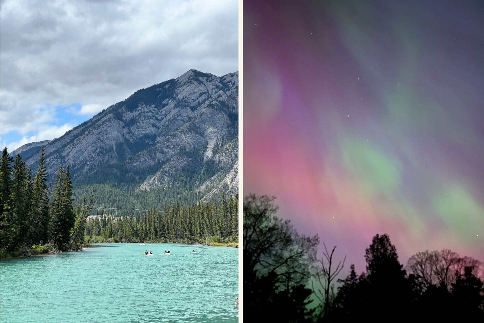 See in Kanada und Polarlichter