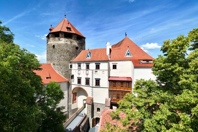 Blick von oben auf die Friedensburg Schlaining.