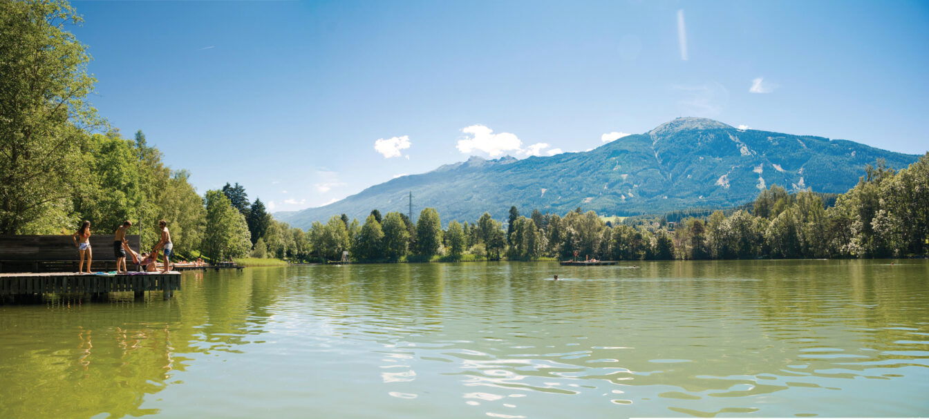 Lanser See Innsbruck mit Steg