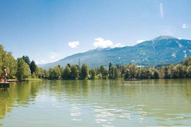 Lanser See Innsbruck mit Steg