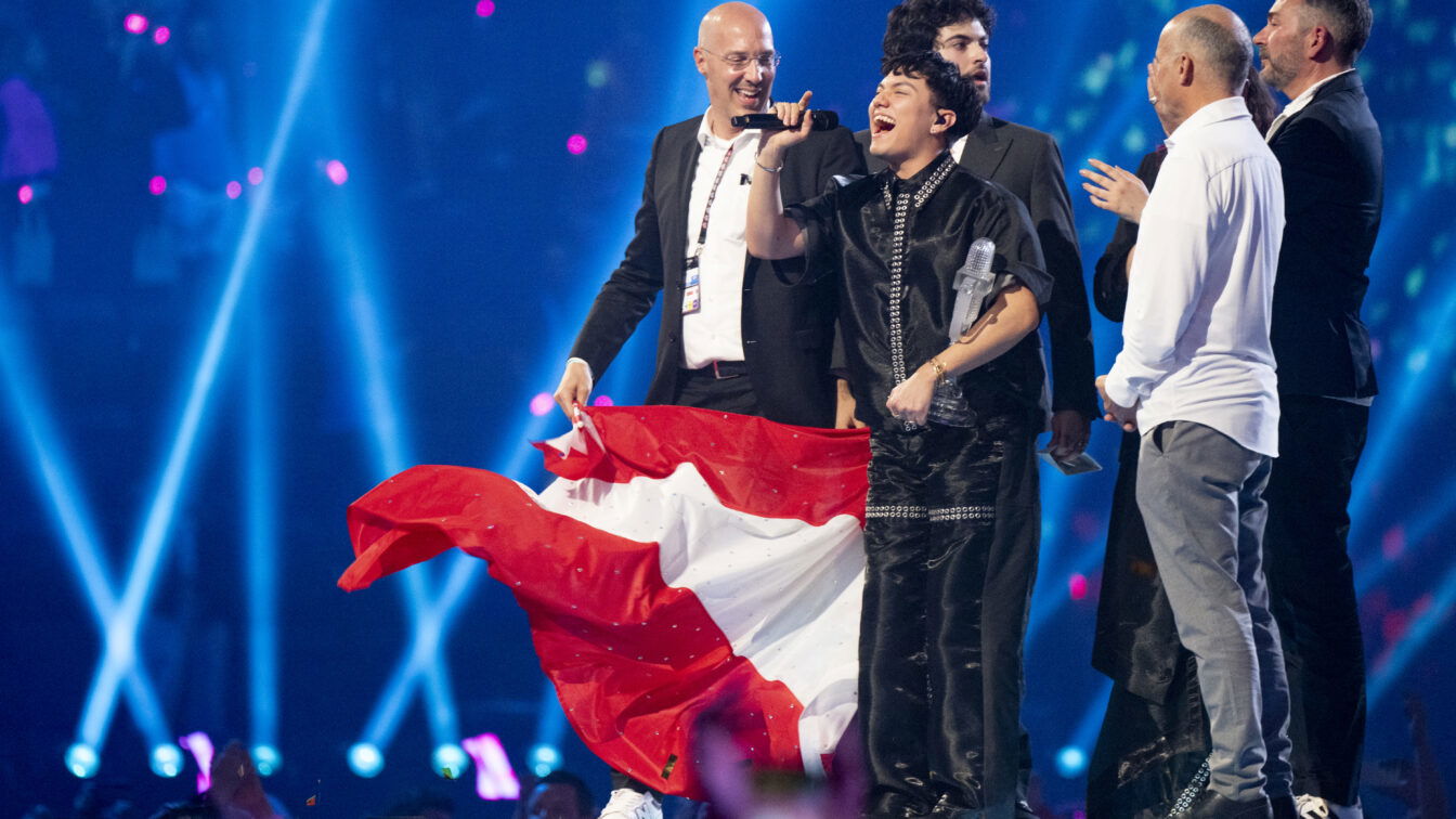 JJ performs a winner's reprise of Waster Love for Austria, winner of the 69th Eurovision Song Contest