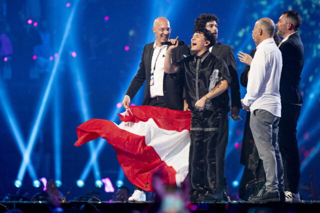 JJ performs a winner's reprise of Waster Love for Austria, winner of the 69th Eurovision Song Contest