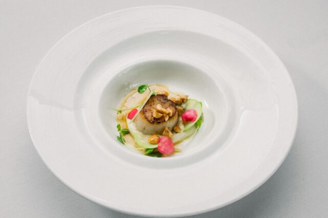 Fine Dining Teller mit Fond und Einlage