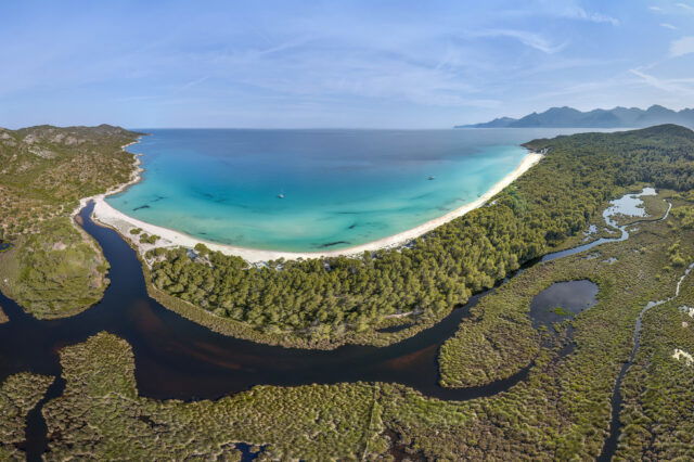 Strand von Saleccia auf Korsika
