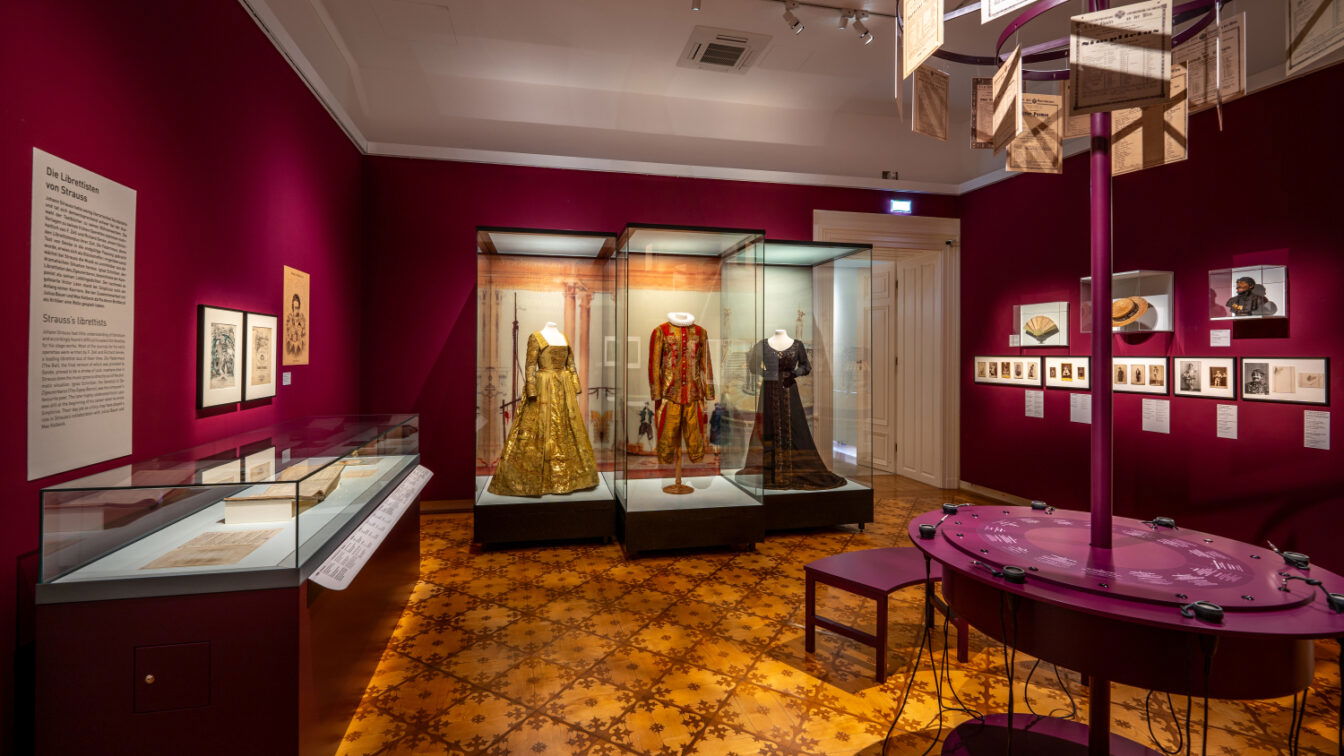 (c) Jonas Thiller Ein Blick ins das Theatermuseum Wien mit der Ausstellung zu Johann Strauss.