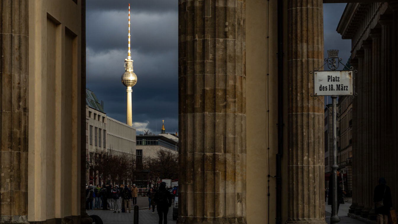 Das Brandenburger Tor in Berlin im November