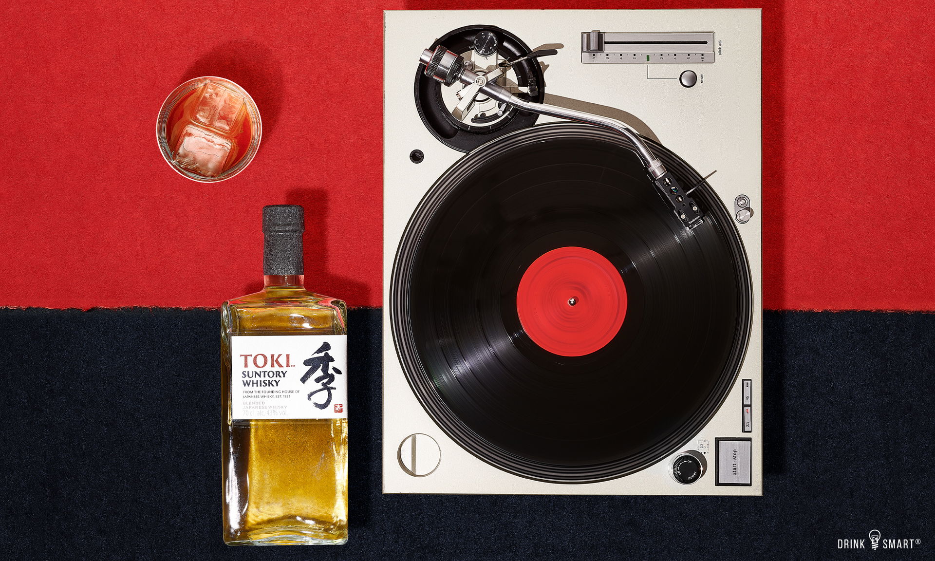 Plattenspieler und Whisky (c) Suntory Global Spirits