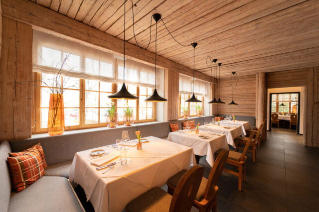 in der gemütlichen Stube im Restaurant Das Wolf in Langenlebarn