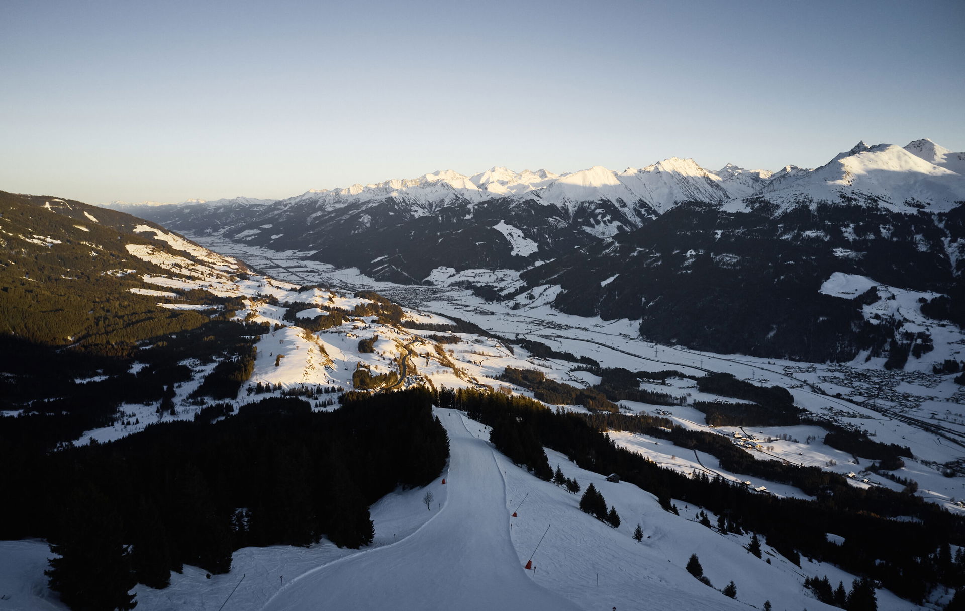 Mittersill abends von oben (c) Michael Hochfellner