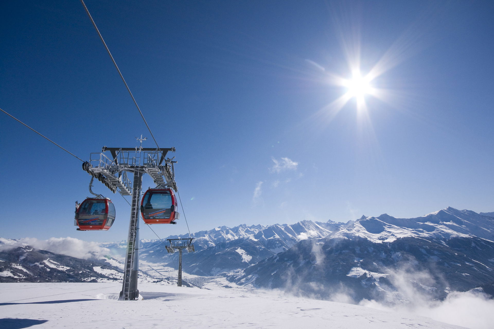 Gondel auf Skipiste in Mittersill (c) Franz Reifmüller