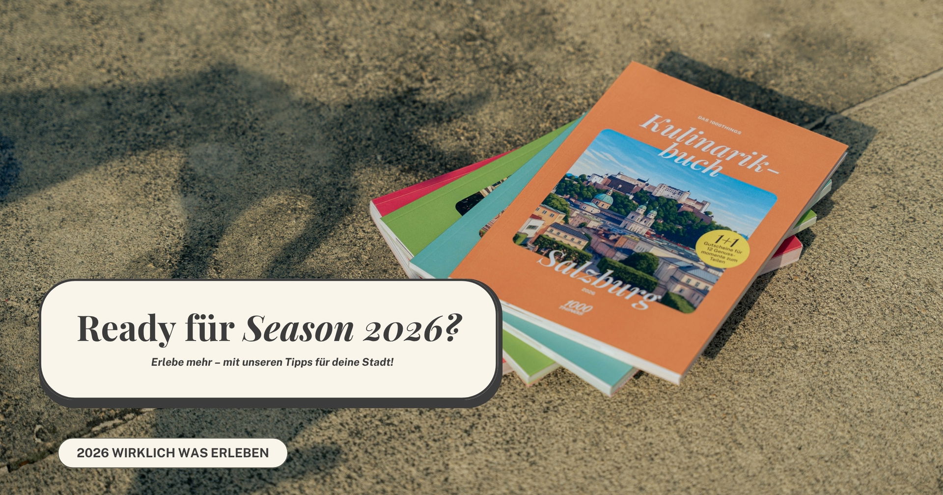 Ein Jahr voller Highlights: die 1000things Erlebnis- & Kulinarikbücher 2026 – Jetzt bestellen