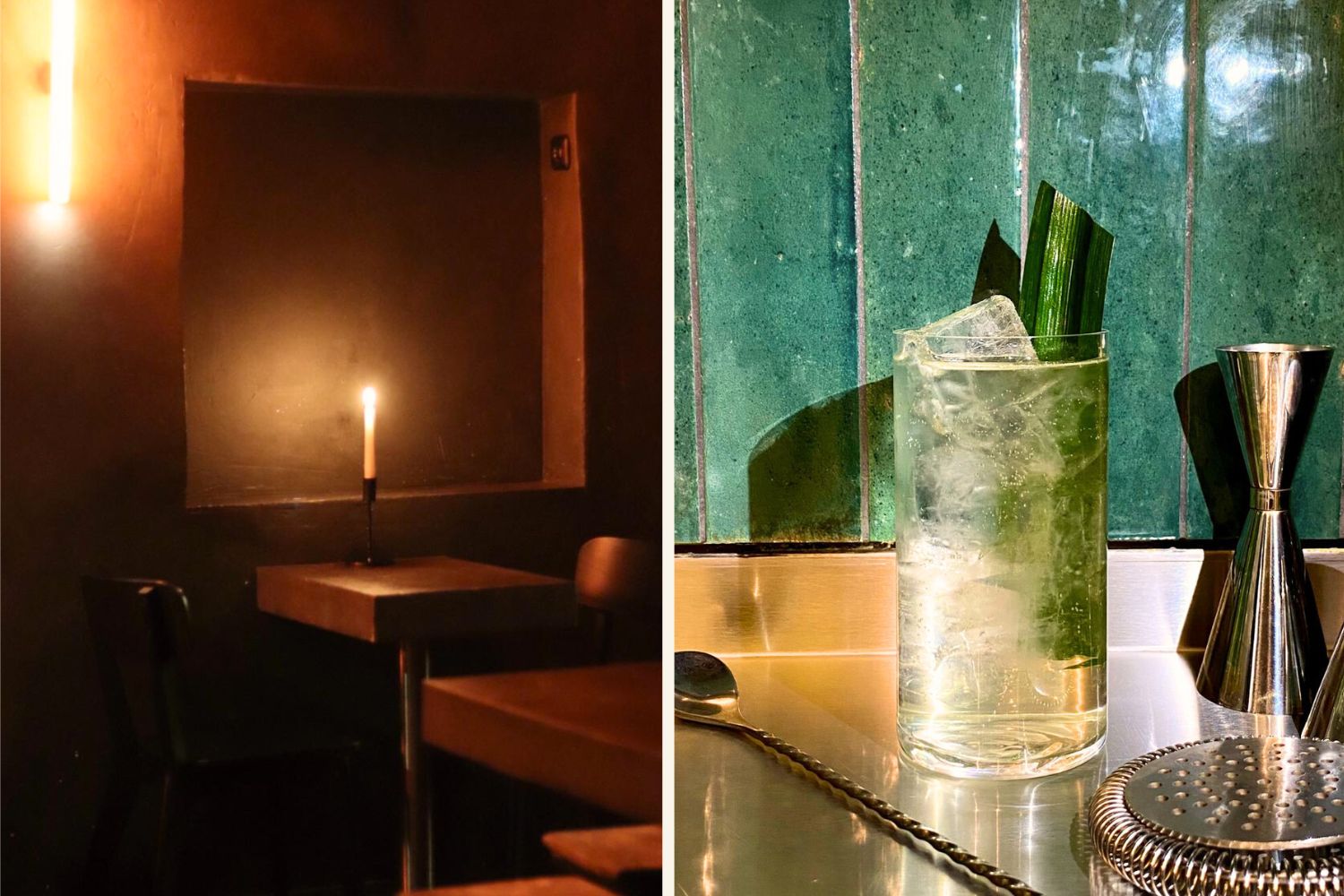 Drinks und das Ambiente in der Bar Die Parfümerie