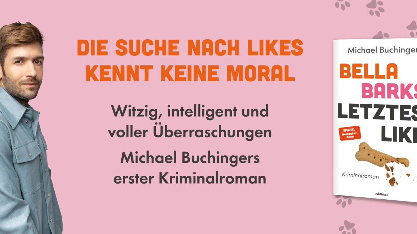 Michi Buchinger hat mit "Bella Barks' letztes Like" seinen ersten Kriminalroman veröffentlicht