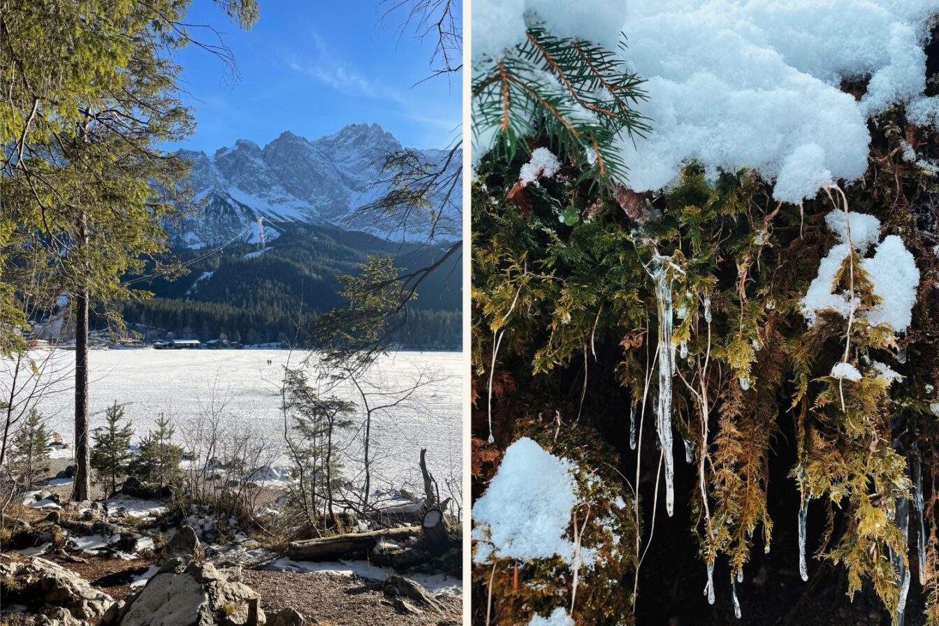 Winter am Eibsee bei der Zugspitze